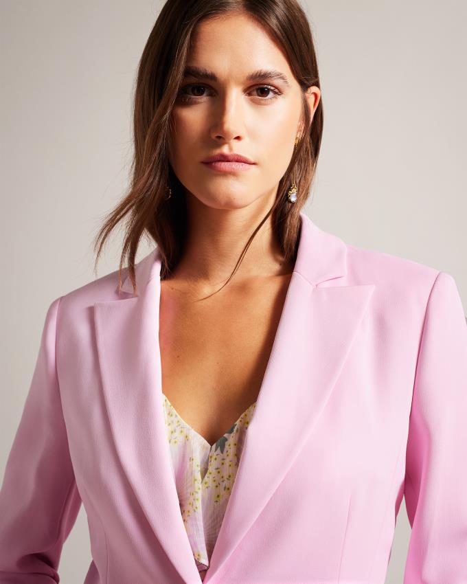 Blazer Ted Baker Single Breasted Slim Fit Violette Femme | LTU-59596678